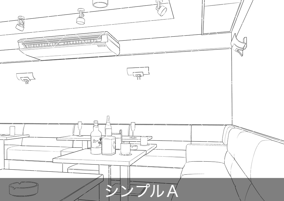 【無料】ナイトラウンジ店内2(アタリ付き)