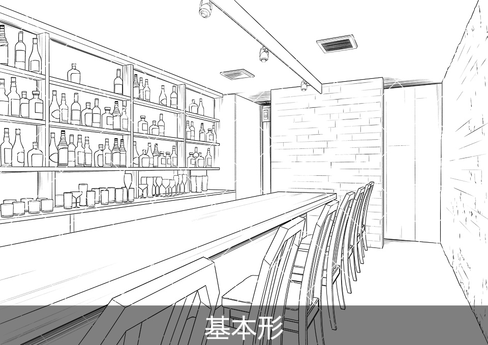 バー店内(アタリ付き)