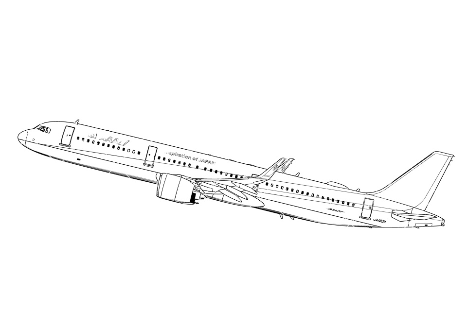 飛行機の外観 - マンガ素材＆資料サイト - BOOTH