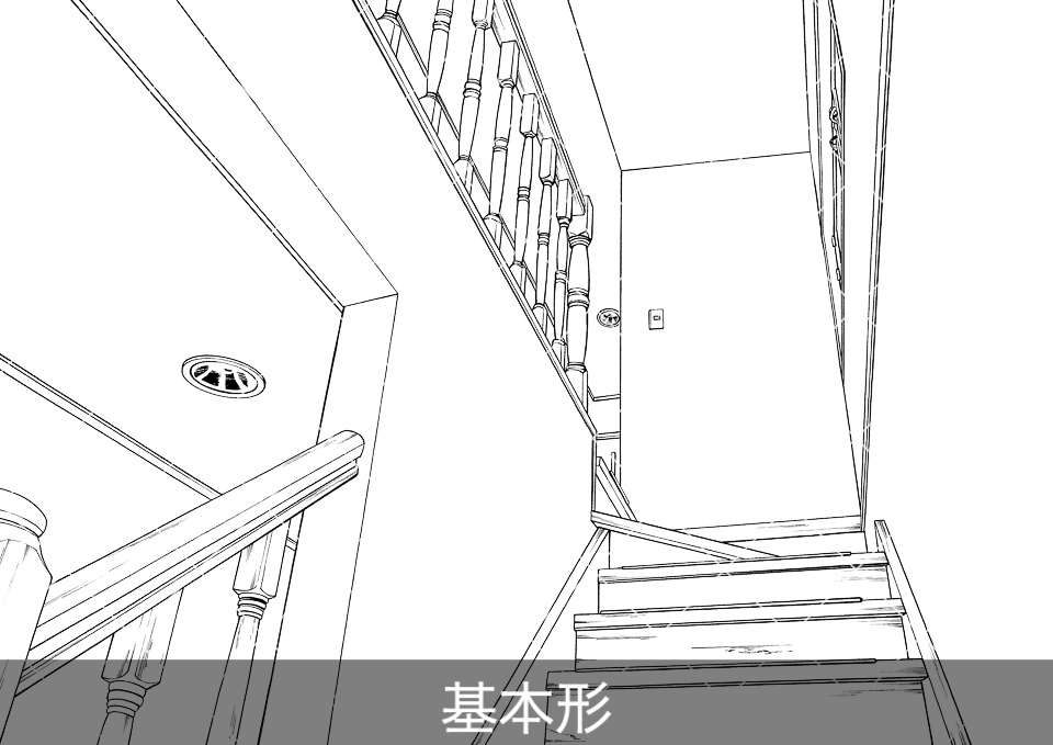 一戸建て階段(アタリ付き)