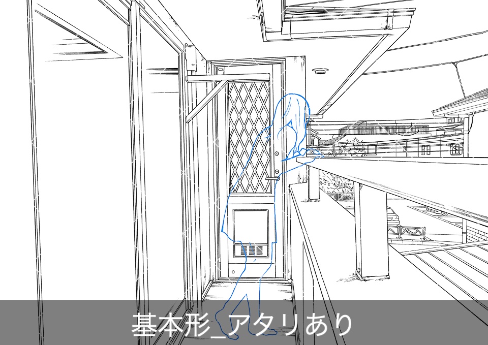 一戸建てベランダ(アタリ付き)