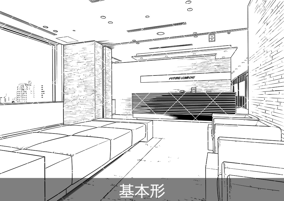 オフィス受付(アタリ付き)