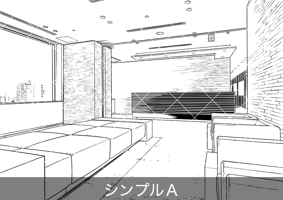 オフィス受付(アタリ付き)