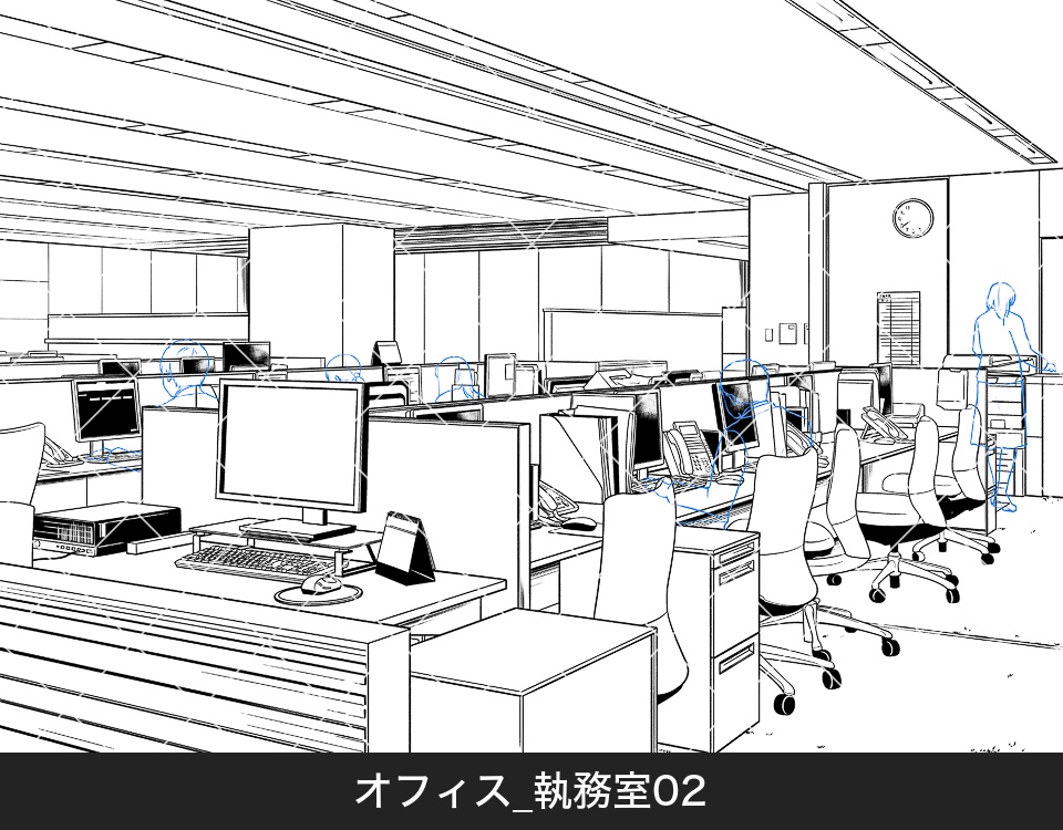 オフィス執務室２（アタリ付き）