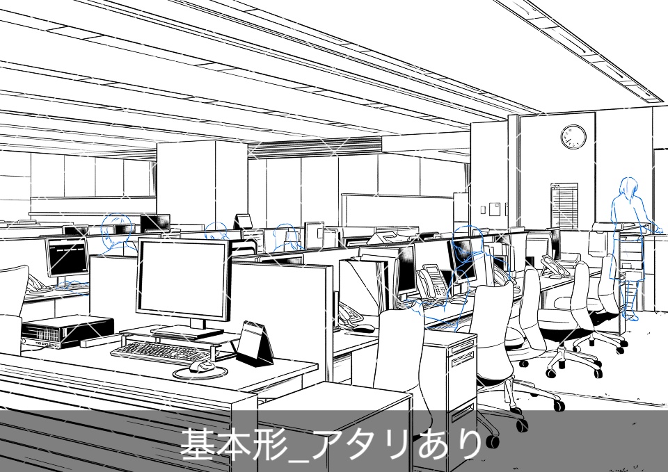 オフィス執務室2(アタリ付き)