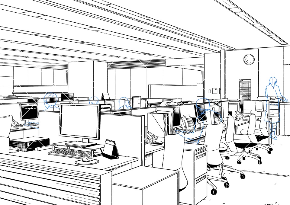 【まとめ割】都会のオフィスセット2