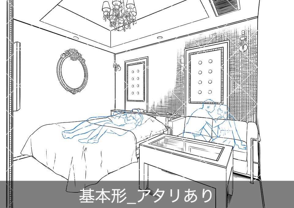 【無料】ラブホテル客室内(アタリ付き)