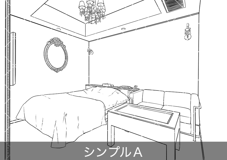 【無料】ラブホテル客室内(アタリ付き)