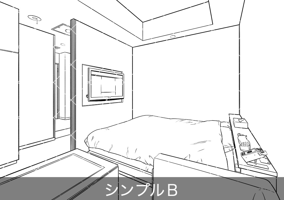 ラブホテル客室内2(アタリ付き)