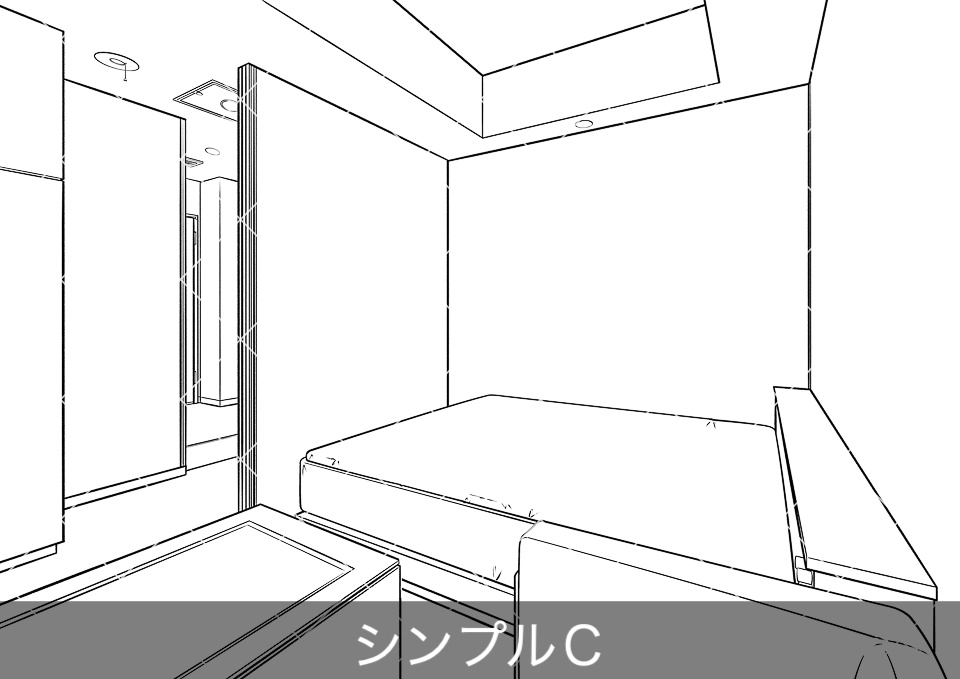 ラブホテル客室内2(アタリ付き)