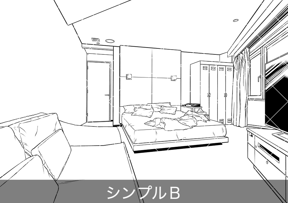 ラブホテル客室内3(アタリ付き)