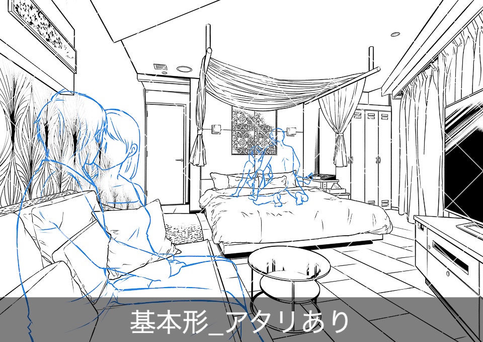 ラブホテル客室内3(アタリ付き)