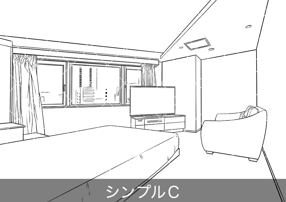 ラブホテル客室内4(アタリ付き)