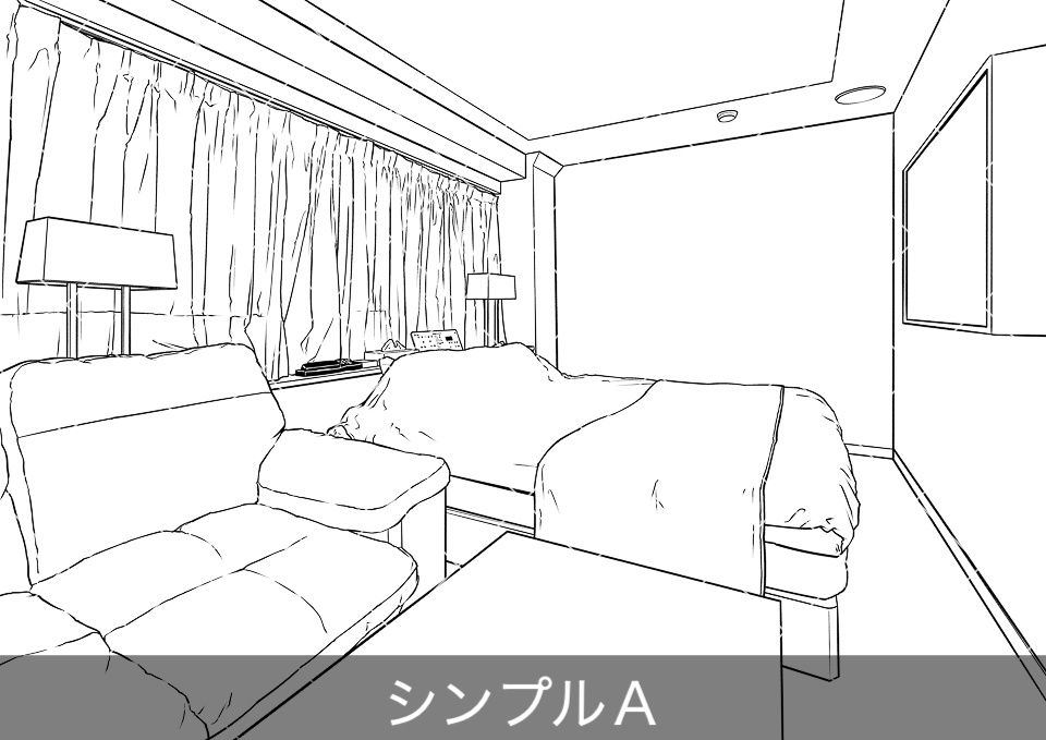 ラブホテル客室内5(アタリ付き)