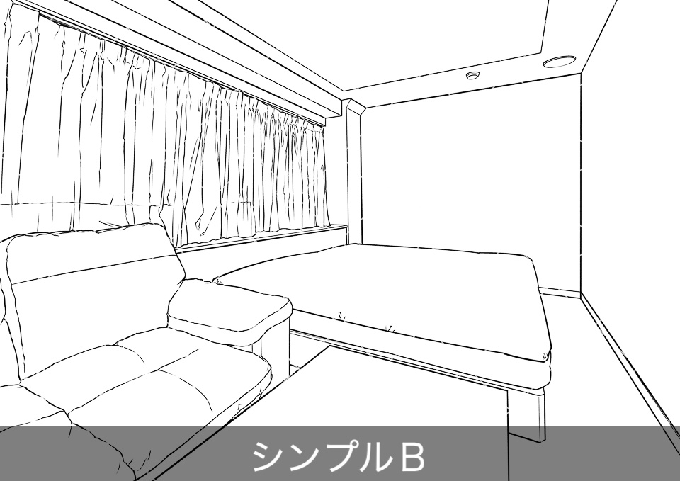 ラブホテル客室内5(アタリ付き)