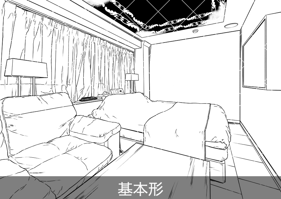 ラブホテル客室内5(アタリ付き)