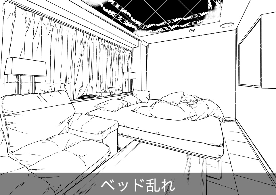 ラブホテル客室内5(アタリ付き)