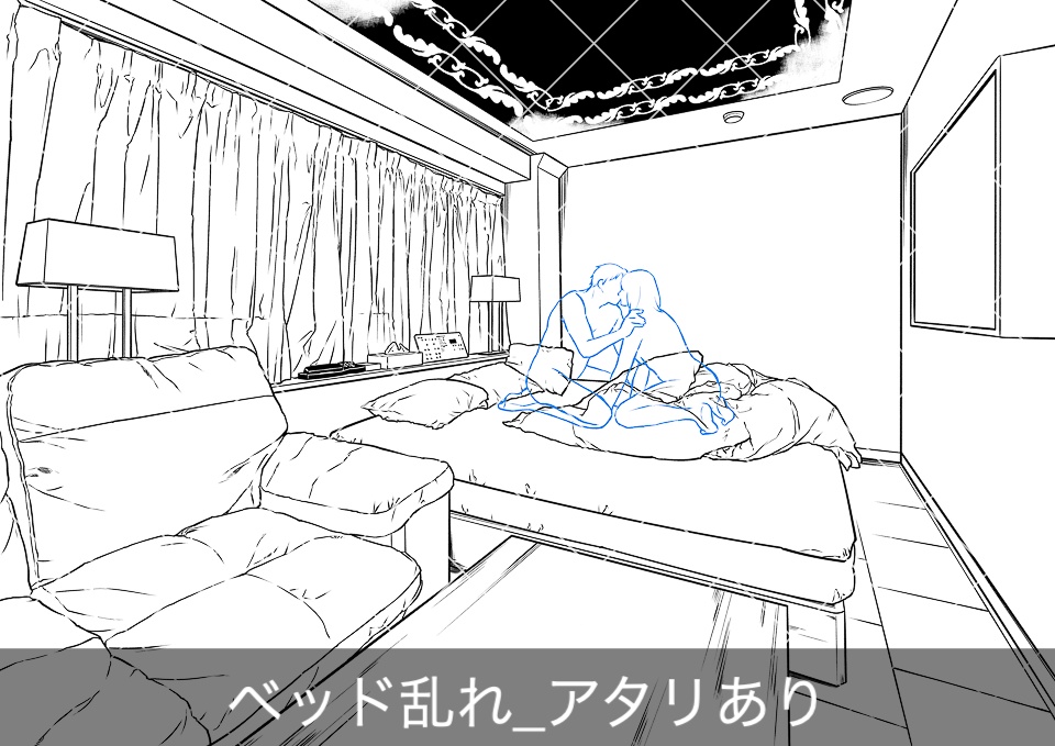 ラブホテル客室内5(アタリ付き)