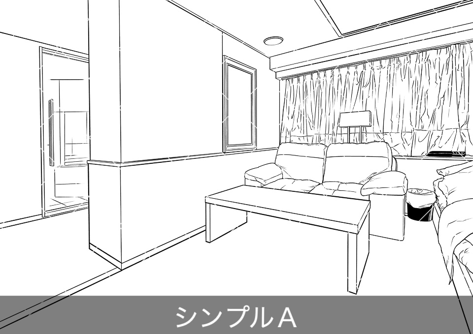 ラブホテル客室内6(アタリ付き)