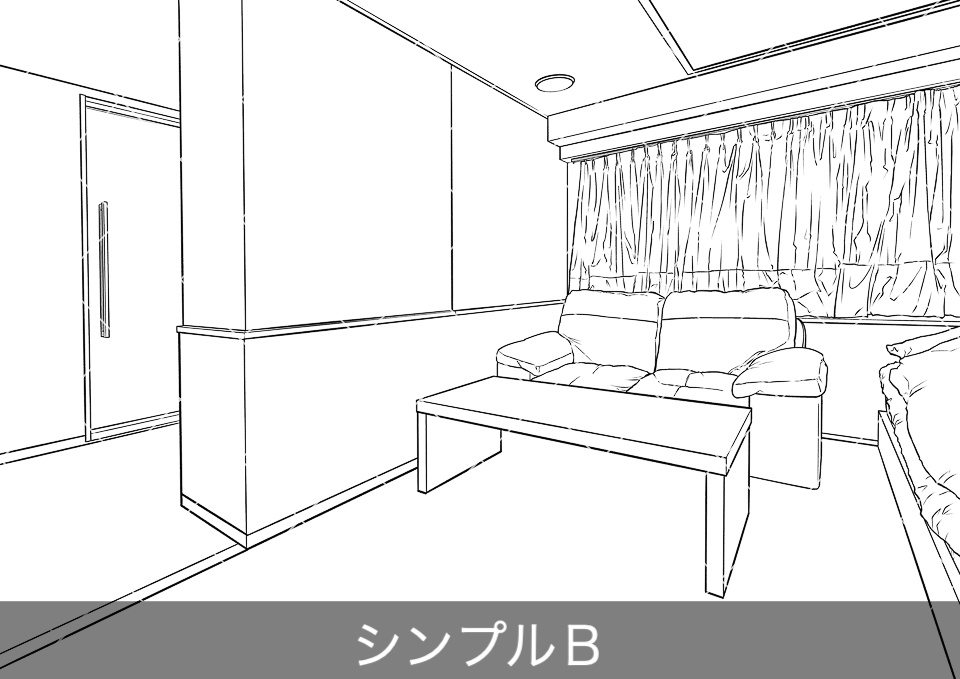 ラブホテル客室内6(アタリ付き)