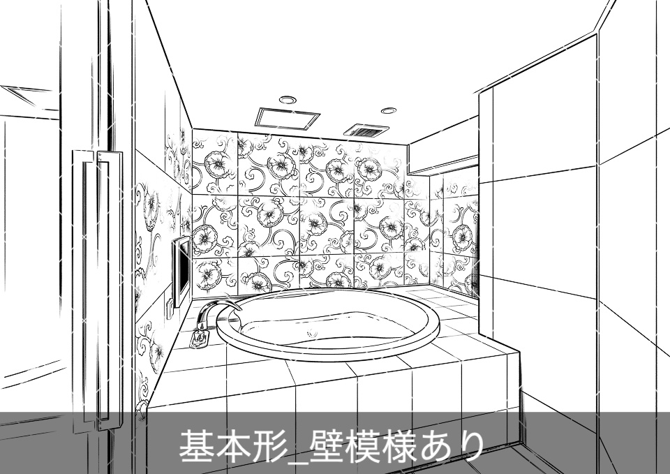 ラブホテルの丸いお風呂(アタリ付き)