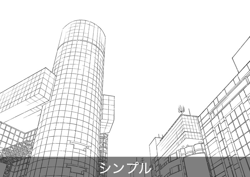 【無料】繁華街の大通り3