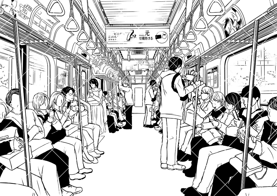 【まとめ割】電車の中セット1