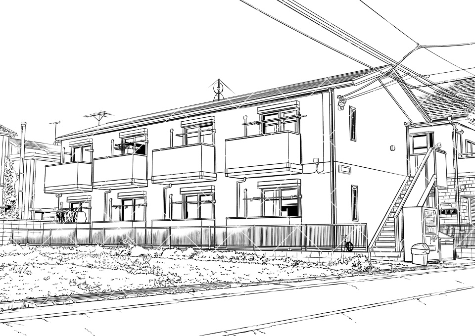 アパート外観4(アタリ付き)