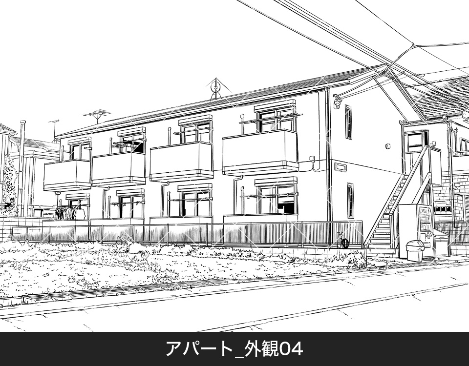 アパート外観４（アタリ付き）