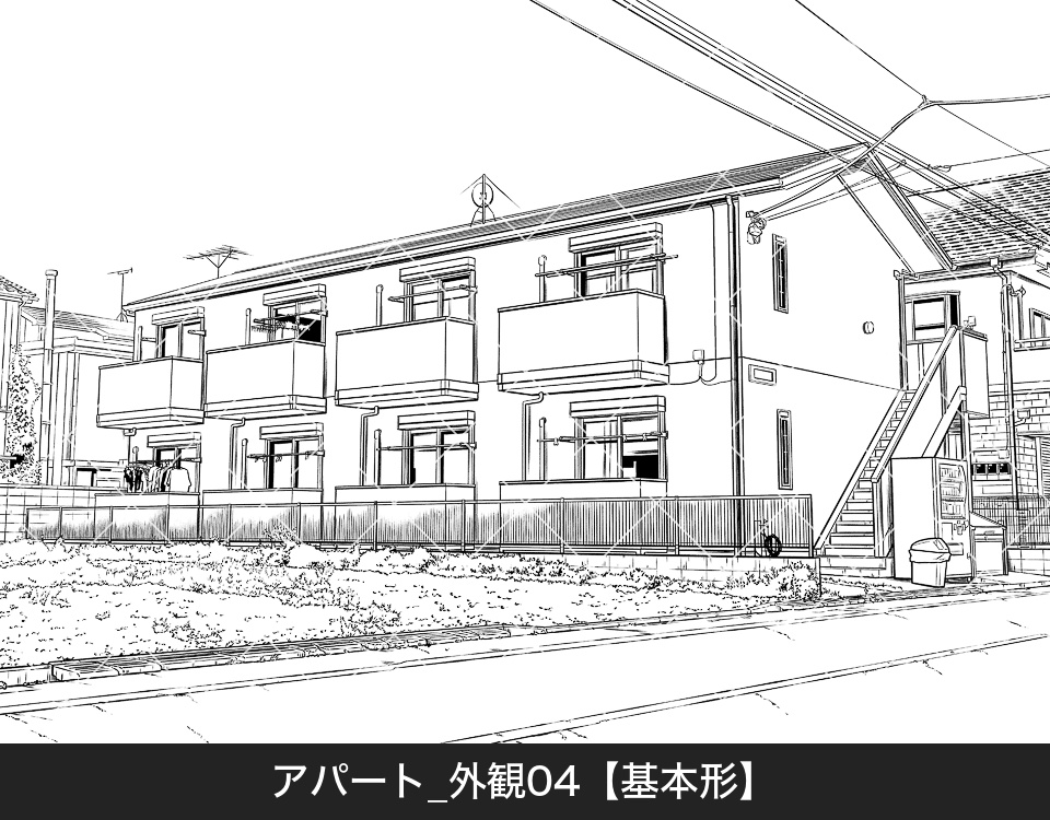 アパート外観4(アタリ付き)
