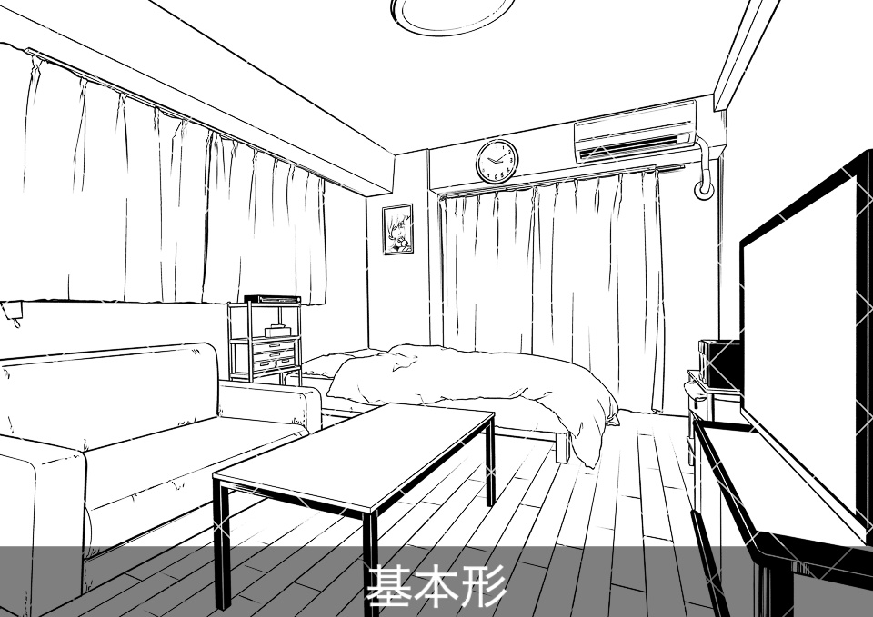 アパート室内4(アタリ付き)