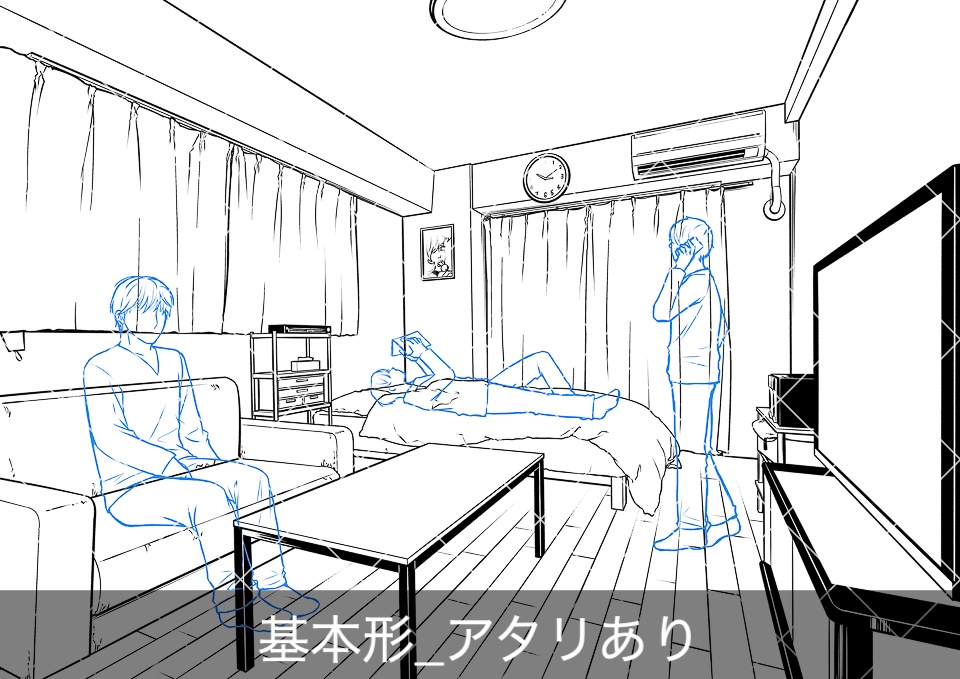 アパート室内4(アタリ付き)