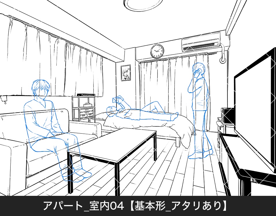 アパート室内4(アタリ付き)