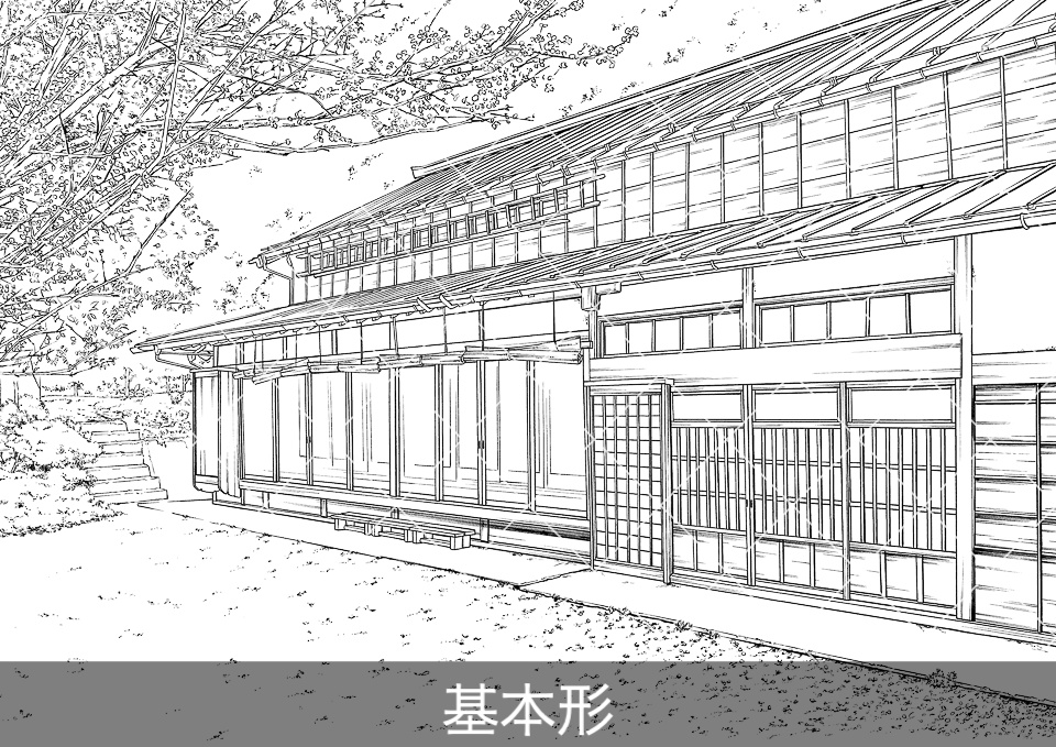 日本家屋の外観