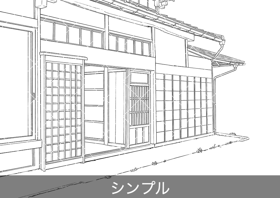 日本家屋の玄関(アタリ付き)