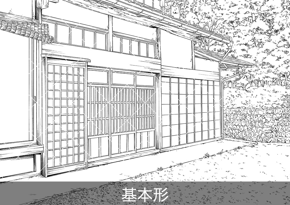 日本家屋の玄関(アタリ付き)