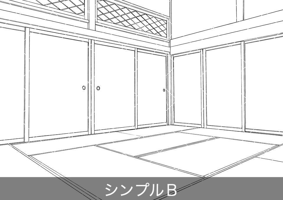 日本家屋の客間(アタリ付き)