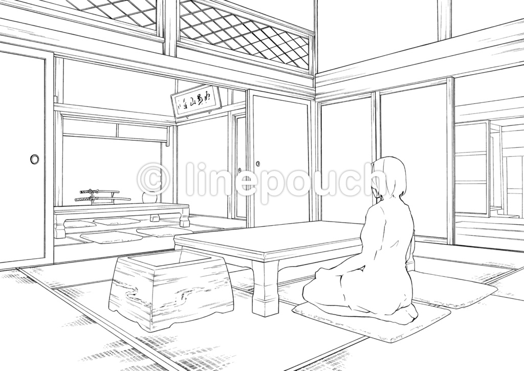 日本家屋の客間