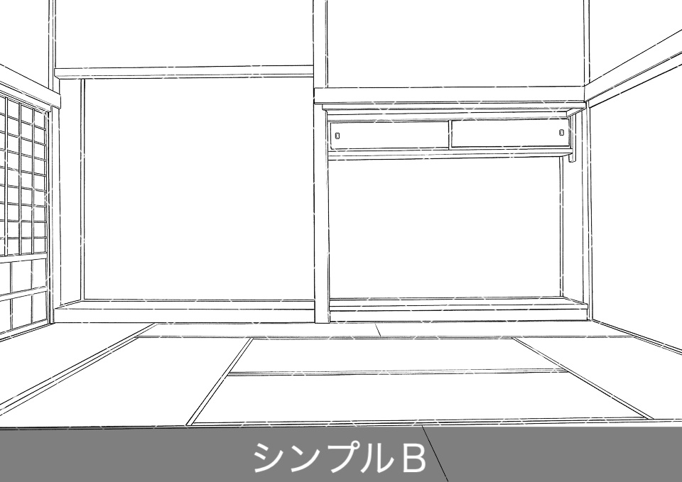 日本家屋の床の間のある座敷(アタリ付き)