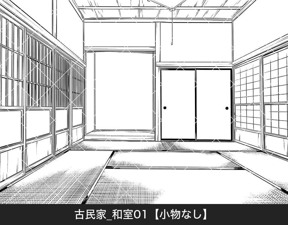 古民家の和室(アタリ付き)