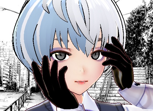 Vroid - Manga Grey Eyes Texture
