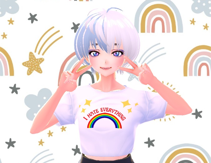 VRoid - I Hate Everything Shirt Texture