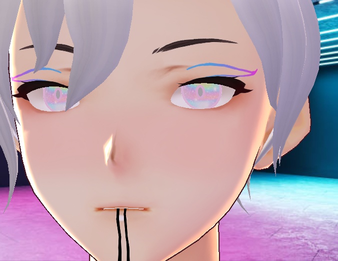 Vroid - Neon Graphic Liner Texture