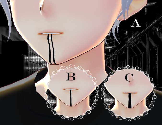 Vroid - Chin Marks Texture