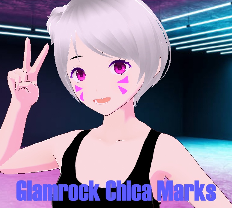 Vroid - Glamrock Chica Marks - Texture