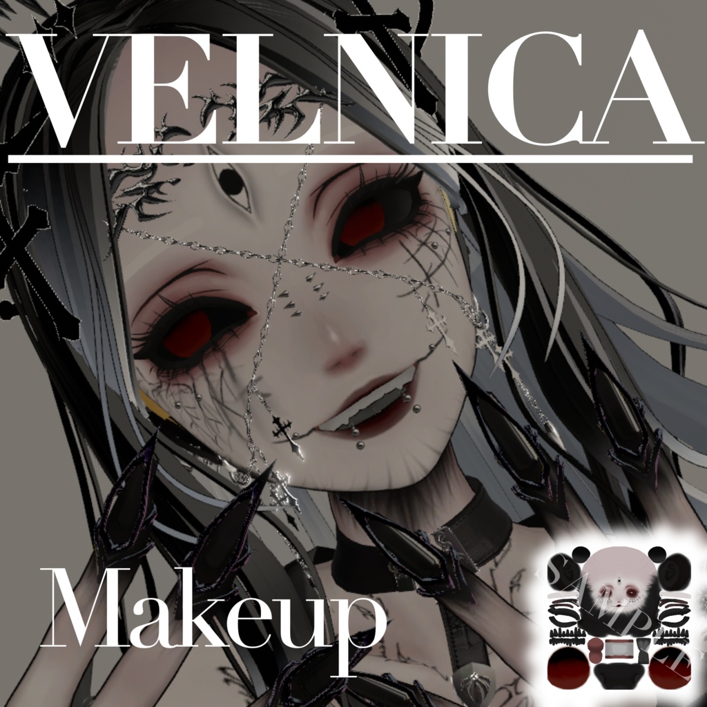 【Free】蜘蛛ちゃんメイクテクスチャ【Velnica】