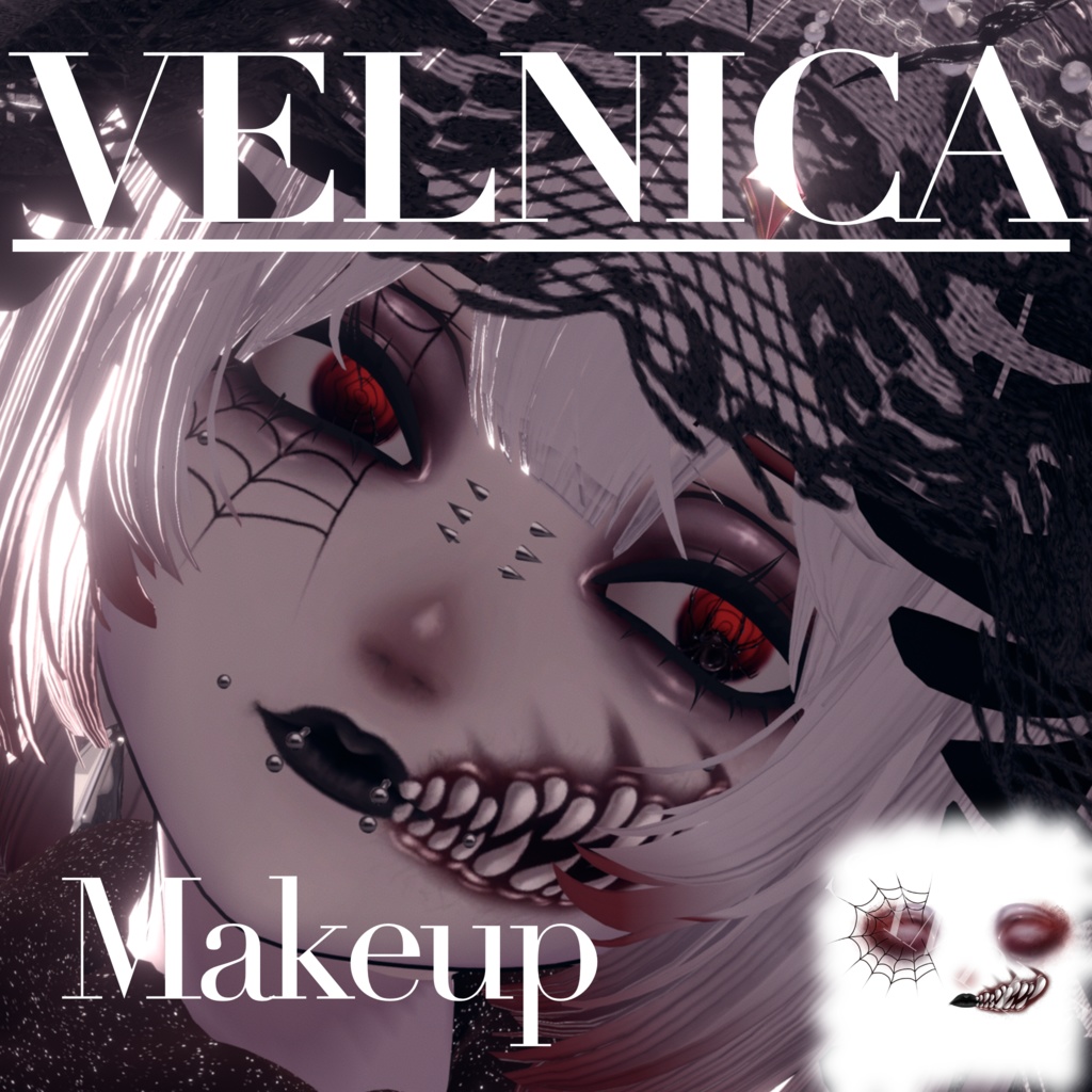 【Free】ハロウィンメイクテクスチャ【Velnica】