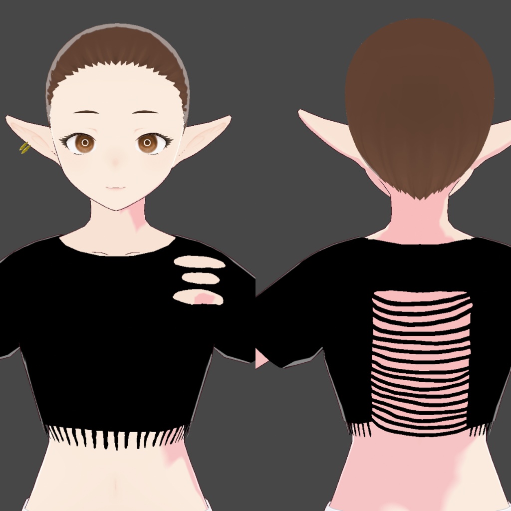 Ripped Crop T-Shirt