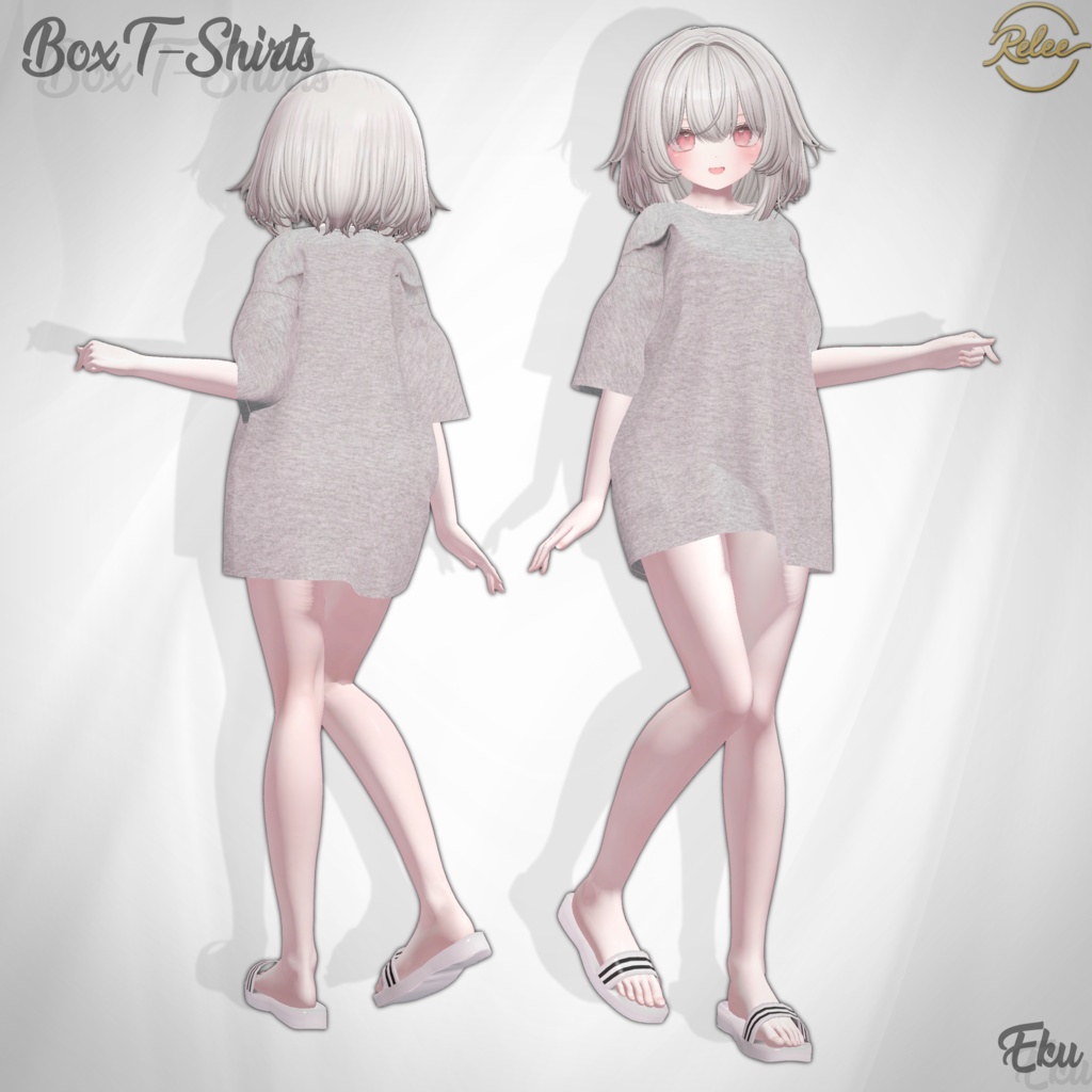 ✨【Eku update】✨『Box T-Shirts & Pants & Slipper』【18 Avatars】