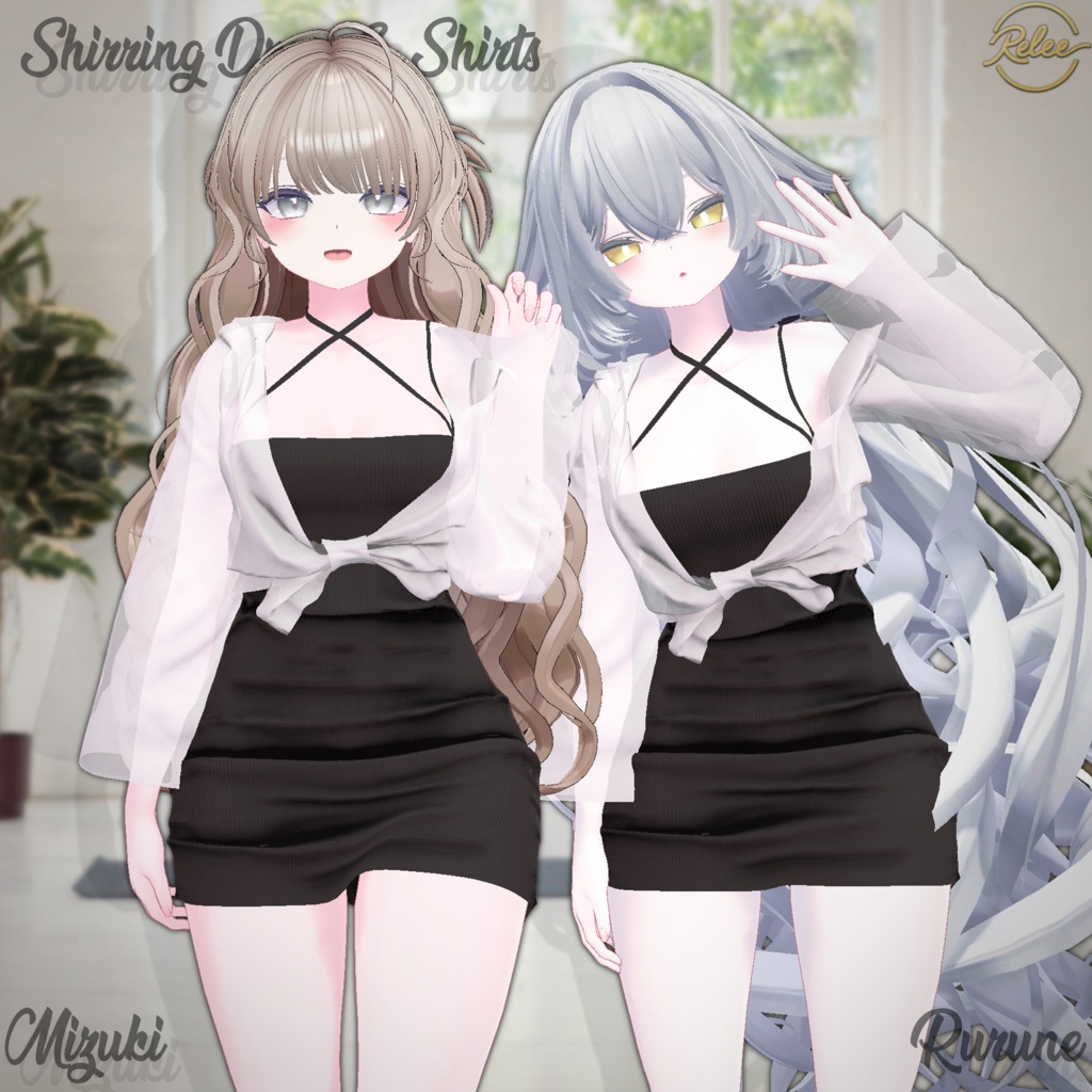✨GOLDEN WEEK SALE✨【Mizuki, Rurune update】【PB】『Shirring_Dress&Shirts』【14 Avatars】